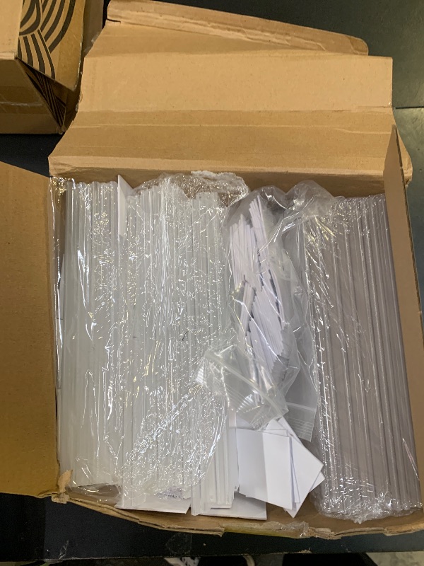 Photo 1 of 100 Sets 2 x 8 Inch Acrylic Wall Name Plate Holder Clear Plastic Sign Holder Frame with Adhesive Tape Horizontal Name Plates for Door Office Nameplate Display Trays Office Home Classroom favors