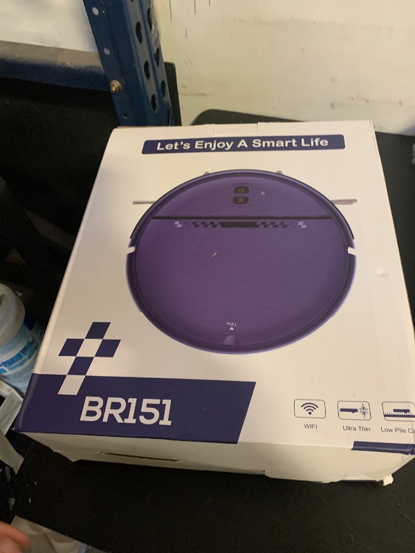 Photo 1 of Robot Vacuum and Mop Combo, 2-in-1 Mopping Robot Vacuum Cleaner with 2300Pa Suction, 2.87'' Slim Design, Wi-Fi/App/Voice Control, 3D Obstacle Avoidance&Self-Charging for Hard Floors, Carpets, Pet Hair