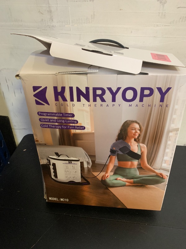 Photo 1 of Cold Therapy Machine for Shoulder with Programmable Timer, Portable Ice Machine for Shoulder After Surgery, Lightweight Replacement Recovery System, Cryotherapy Pain Relief w/Compression Pad