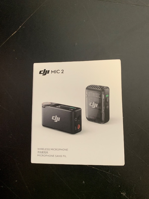 Photo 1 of DJI Mic 2 (1 TX + 1 RX), Wireless Microphone with Intelligent Noise Cancelling, 32-bit Float Internal Recording, Optimized Sound, 250m (820 ft.) Range, Microphone for iPhone, Android, Camera, Vlogs
