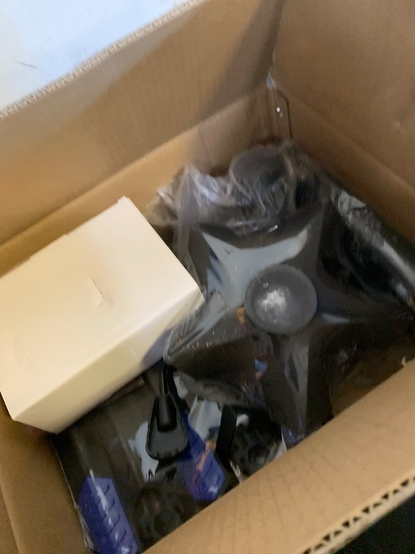 Photo 1 of Frassie Nylon Gaming Chair Base Replacement Set with Bottom Plate Mechanism Gas Cylinder, 5 Dual Rubber Wheels (Blue)