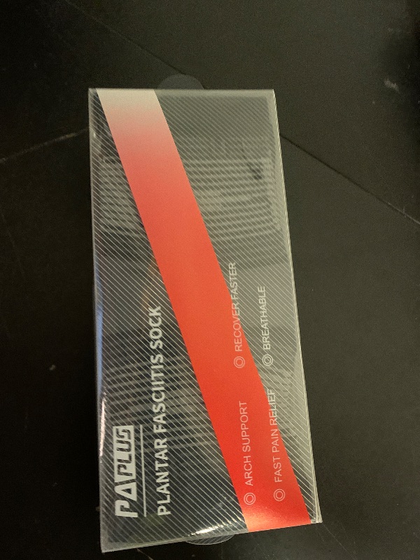 Photo 1 of Plantar Fasciitis Sock (6 Pairs) for Men and Women, Compression Foot Sleeves with Arch and Ankle Support (Black, Large)