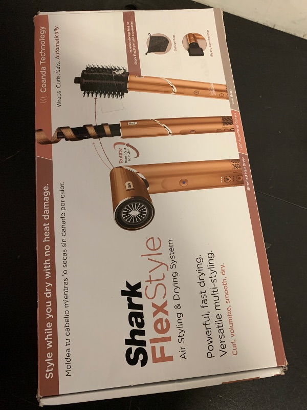 Photo 1 of Shark FlexStyle® (Special Edition) | Air Styling & Drying System | Powerful Hair Dryer Brush & Multi-Styler | Auto-Wrap Curlers, Oval Brush, Concentrator, & Storage Bag Included | Copper | HD433CP