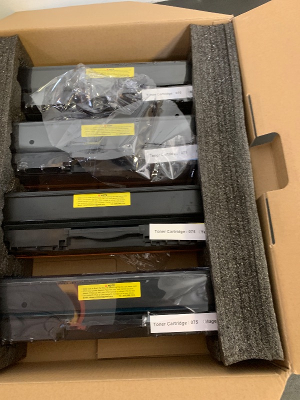 Photo 1 of 075 Toner Cartridge Compatible Replacement for Canon 075 075H Toner Cartridge Set for Printer imageCLASS LBP640C LBP646Cdw LBP647Cdw MF660C MF662Cdw MF663Cdw MF665Cdw LBP640 MF660 Series 4-Pack