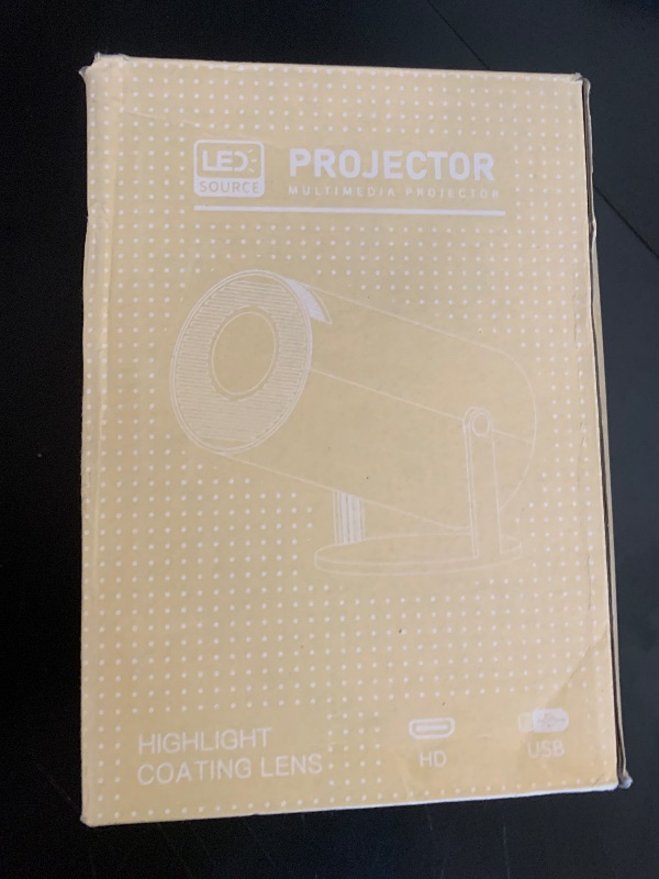 Photo 1 of Mini Projector, Support 4K 1080P Portable Projector with Dual Band WIFI6 5G Wireless 5.2 Bluetooth Android 11, 160 ANSI Lumens, 180° Rotatable, Auto Keystone Correction,35"-130" Screen Video Projector