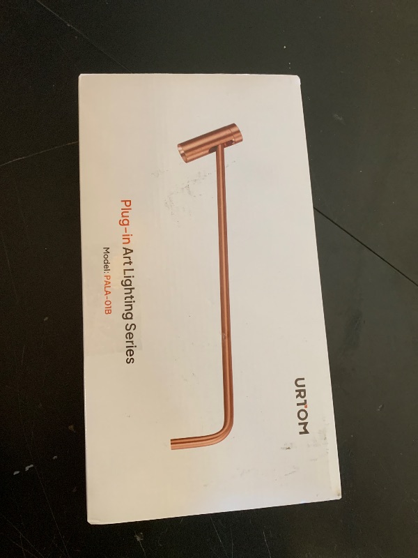 Photo 1 of Plug in Picture Light Dimmable Art Lights for Paintings Remote Control 3000K Picture Frame Light with Timer CRI 90 LED Picture Lights for Wall Display Artwork Portrait Gallery, Copper Body