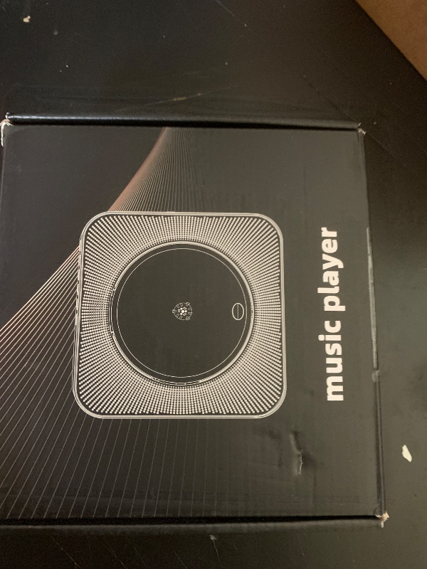 Photo 1 of Gueray Portable CD Player, Bluetooth CD Kpop Player for Desktop with HiFi Sound Speaker, FM Radio CD Music Player for Home with Remote Control, Dust Cover, LED Screen, Support AUX/USB, Headphone Jack