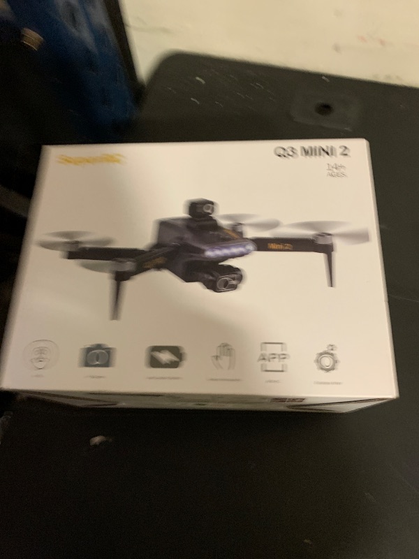 Photo 1 of Professional Drones with 4K HD Camera & 3-Axis Gimbal for Adult, Q3 PRO Mini 2 GPS Auto Return FPV Drone with 5.5" Screen, Obstacle Avoidance RC Quadcopter Lightweight Foldable Drones for Pro Beginner