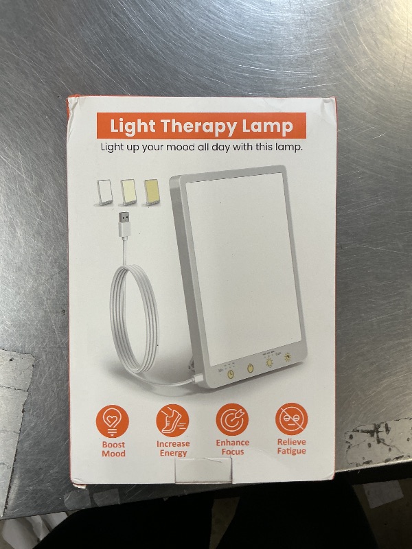 Photo 1 of 10000 Lux Light Therapy Lamp - Full Spectrum Therapy Light, 3 Color Temperature & Wall Mount, Portable Daylight Lamp for Home & Office, Memory Function & Touch Control.