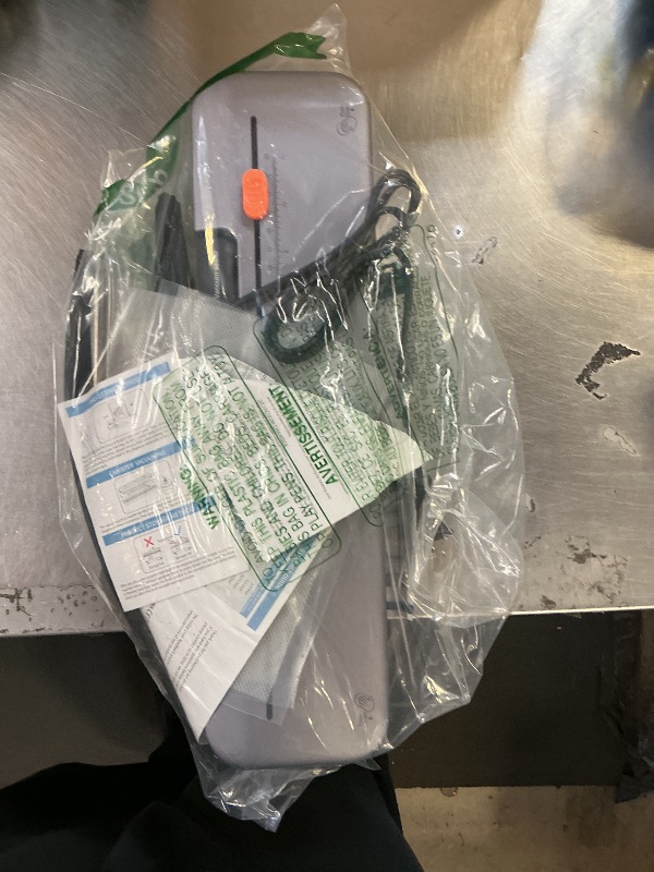 Photo 1 of 75kPa Compact Vacuum Sealer Machine For Food, 6-in-1 Sous Vide Vacuum Sealing Machine with Starter Kits, External Sliding Blade, Digital Countdown Gray