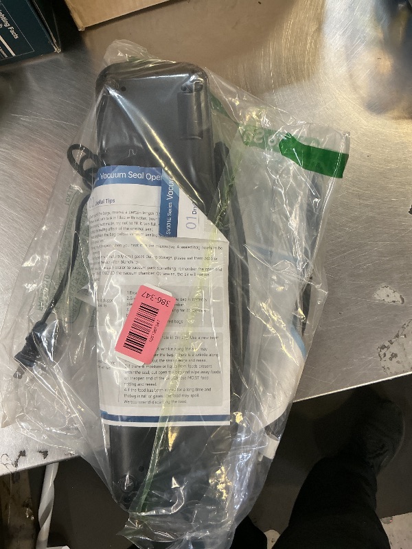 Photo 1 of 75kPa Compact Vacuum Sealer Machine For Food, 6-in-1 Sous Vide Vacuum Sealing Machine with Starter Kits, External Sliding Blade, Digital Countdown Gray