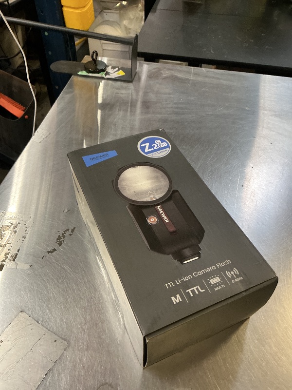 Photo 1 of NEEWER Z2PRO-C 2.4G TTL Round Head Flash Speedlite Compatible with Canon, Wireless Compatible with Godox, Upgraded UI, 76Ws 1/8000s HSS, TTL/M TCM Switch, 7.2V/3000mAh Battery, 600 Full Power Flash