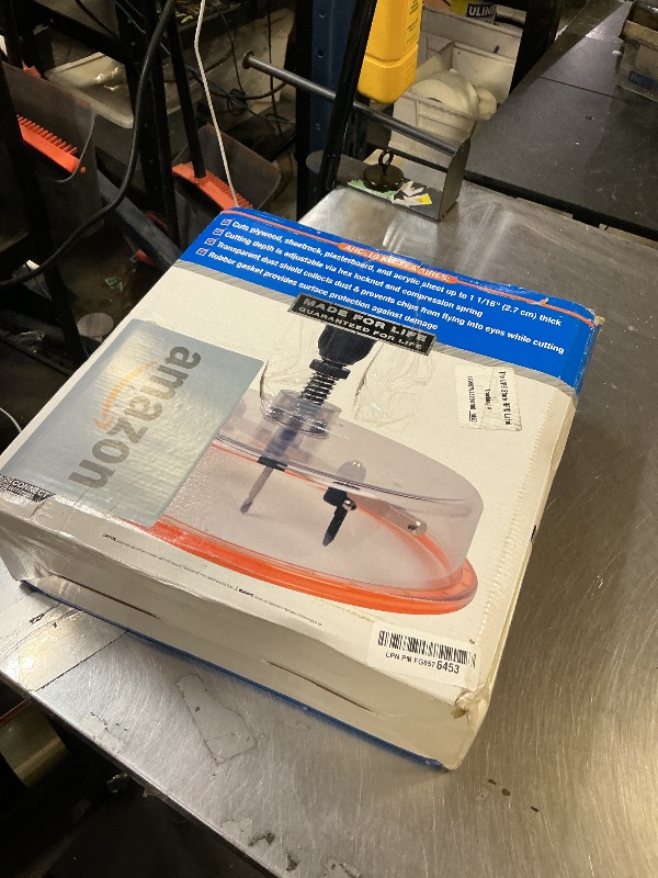 Photo 1 of Jonard Tools AHC-10, Professional Grade Round Hole Saw Cutter, Includes Dust Shield and Case, Cuts Plywood Plasterboard Sheetrock Acrylic Up to 1 1/16” Thick, Adjustable Hole Size 2.2” to 10”, Silver