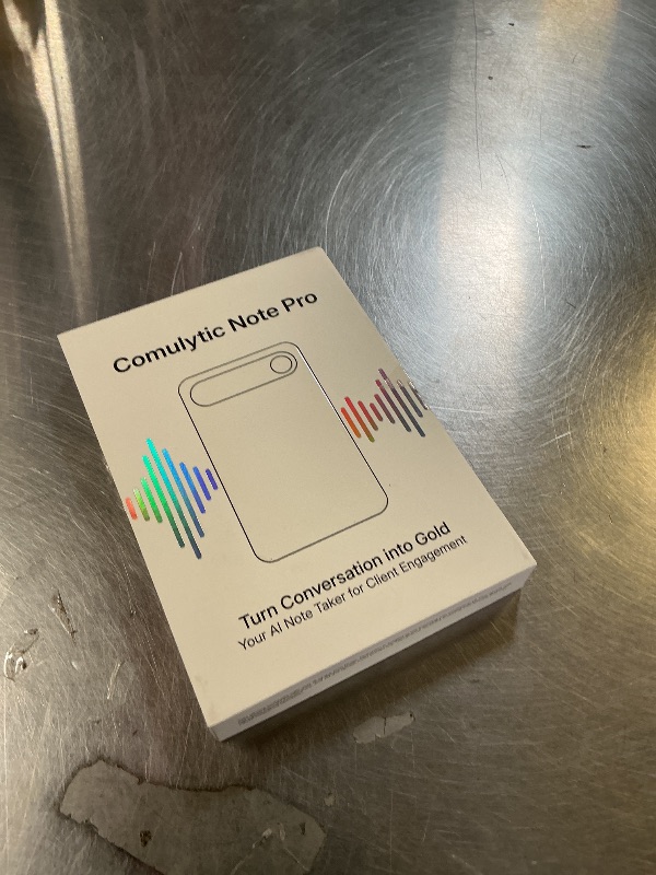 Photo 1 of Comulytic Note Pro AI Voice Recorder, Unlimited Transcribe & Summarize, One Tap Recording Device with AI Note Taking, Support 113 Languages, 64GB, Audio Recorder for Calls, Meetings, Lectures, Silver