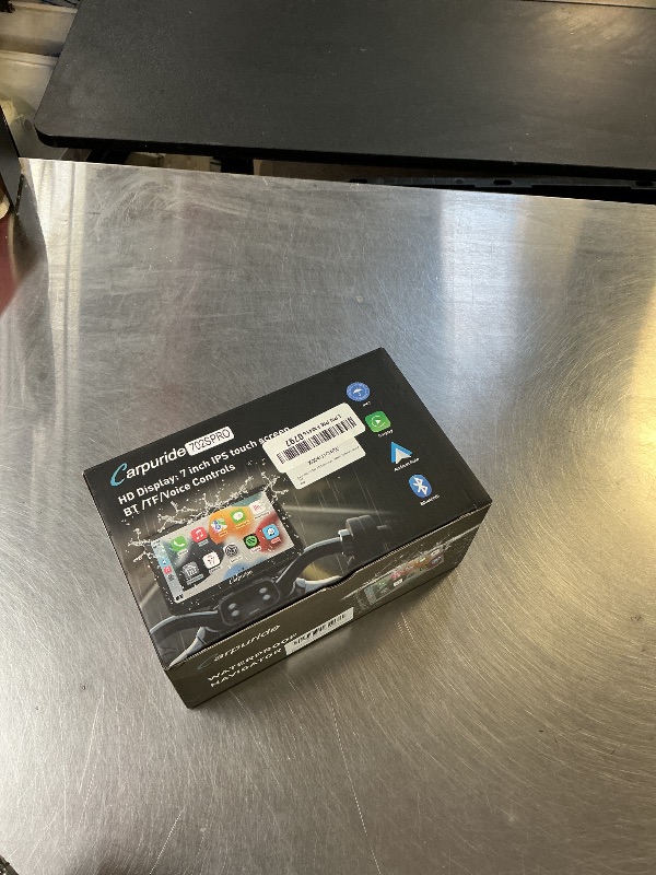 Photo 1 of Carpuride W702S PRO Motorcycle GPS Wireless Carplay/Android Auto, 7" Waterproof Motorbike Touch Screen, with BM05 Mount, Bluetooth Trans, Wired Controller, Navigation