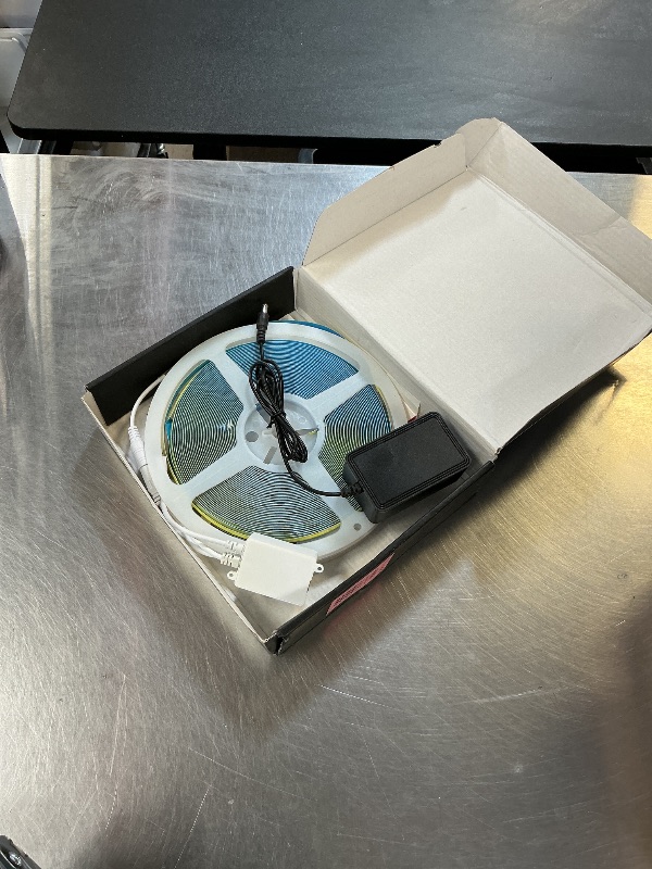 Photo 1 of 100FT COB Led Strip Lights, Uniform 6500K COB Rope Light,Bright Daylight White lights,High Density,App/Remote Control,Indoor 24V Cuttable Cabinet Lights for Bedroom,Bookshelf,Showcase,Kitchen