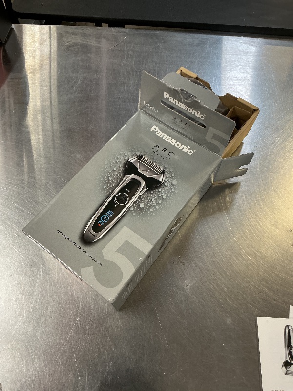 Photo 1 of Panasonic ARC5 Electric Razor for Men with Pop-Up Trimmer, Wet/Dry 5-Blade Electric Shaver with Intelligent Shave Sensor and Multi-Flex Pivoting Head – ES-LV65-S (Silver)