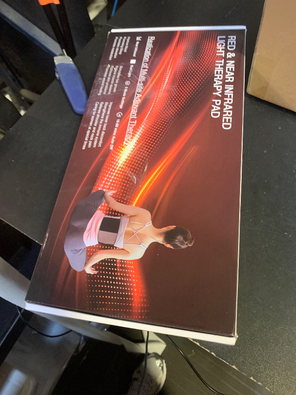Photo 1 of Red Light Therapy for Body, 242 LEDs Infrared Light Therapy for Body Back Waist Shoulder Knee Joint with 660nm & 850nm,24" x 12" Large Size Pad with 3 Modes,Timer, Red Light Therapy Belt