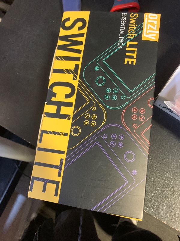 Photo 1 of Orzly Switch Lite Accessories Bundle - Case & Screen Protector for Nintendo Switch Lite Console, USB Cable, Games Holder, Grip Case, Headphones, Thumb-Grip Pack & More (Gift Pack - Turquoise Blue)