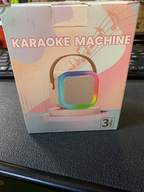 Photo 1 of ?2025 Newest? Mini Karaoke Machine for Kids Girls & Boys - Portable Bluetooth Speaker with 2 Wireless Microphones - Kids Birthday Gifts for Ages 4-10 - Kids' Instrument Accessories - Purple