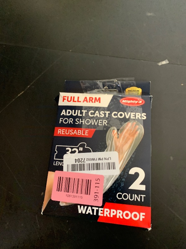 Photo 1 of 100% Waterproof Cast Covers for Shower Arm Adult - Tight Seal - 2pk Reusable Cast Protectors - Full Arm Bag Sleeves - Strong and Durable