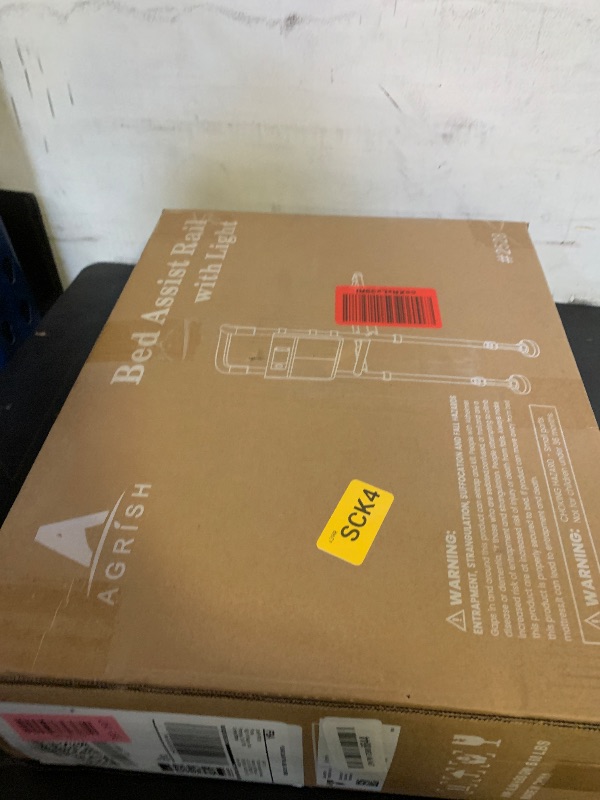 Photo 1 of Agrish Bed Rails for Elderly Adults Safety, Bed Rails for Seniors with Motion Lights & Storage Pouch, Adjustable Bed Assist Rail for Surgery Patients - Medical Bed Rail