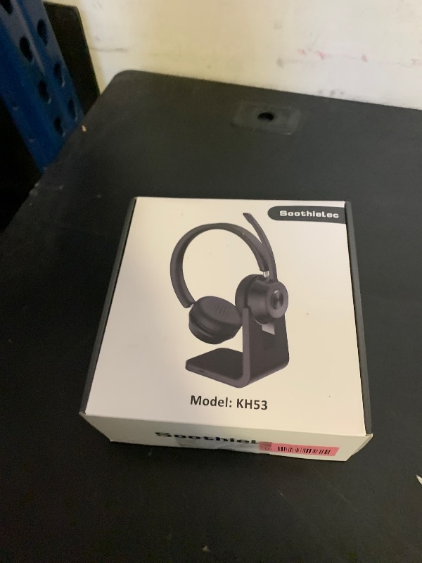 Photo 1 of (Upgraded Version) Wireless Headset, Bluetooth Headset with Noise Cancelling Microphone, Best Headphones with Mic Mute & USB Dongle for PC/Computer/Laptop/Cell Phones/Remote Work/Call Center