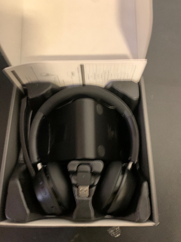 Photo 1 of (Upgraded Version) Wireless Headset, Bluetooth Headset with Noise Cancelling Microphone, Best Headphones with Mic Mute & USB Dongle for PC/Computer/Laptop/Cell Phones/Remote Work/Call Center