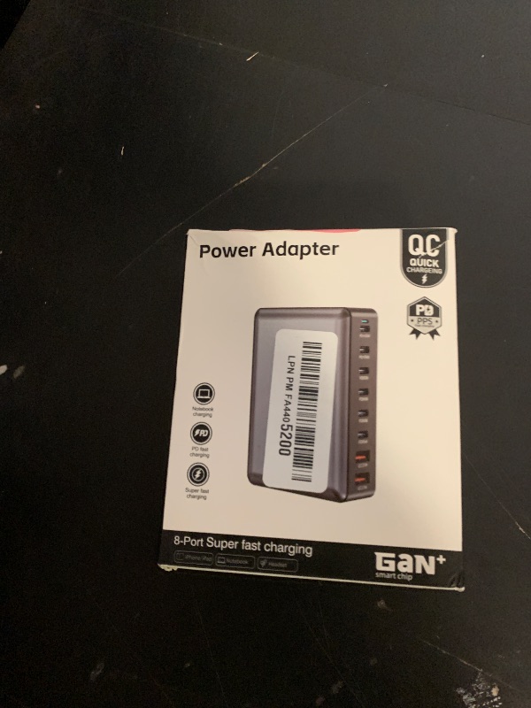 Photo 1 of 440W Fast Charging 8 Port USB C Charger Block, Multi-Device USB Charging Station Wall Desktop Charger with GaN ? Technology, USB-C Charger Adapter for MacBook/iPad/iPhone 16/Samsung Galaxy/DELL/HP