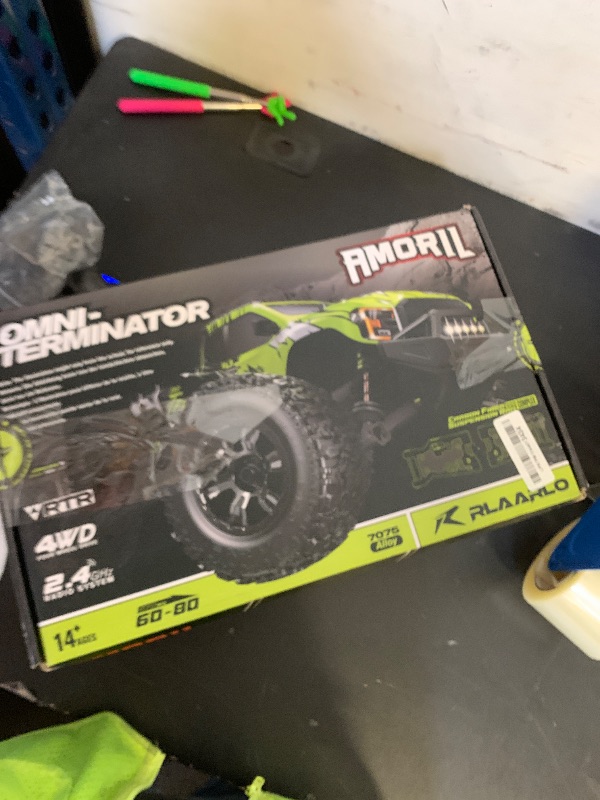 Photo 1 of RIAARIO 1/10 Brushless RC Cars, Monster Truck, 50+ MPH, 4WD, Waterproof, Carbon Fiber, Black, Ages 8+