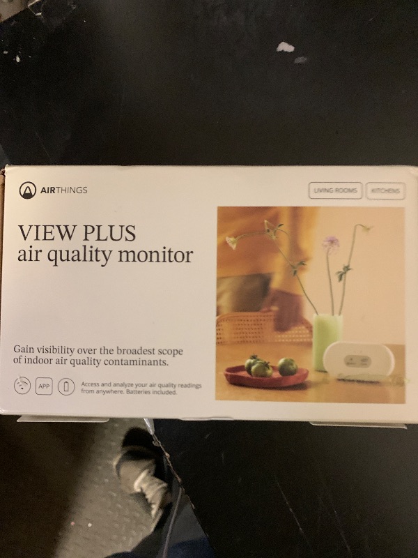 Photo 1 of Airthings 2960 View Plus - Battery Powered Radon & Air Quality Monitor (PM, CO2, VOC, Humidity, Temp, Pressure)