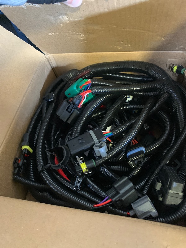 Photo 1 of Engine Wiring Harness 6.0 L, Compatible with 2003 2004 Ford F250 F350 F450 F550 Super Duty Diesel Engine, 3C3Z-12B637-BA, 3C3Z12B637BA, Build Date of 1/30/03 Thru 9/29/03 Only, Standalone Wire Harness