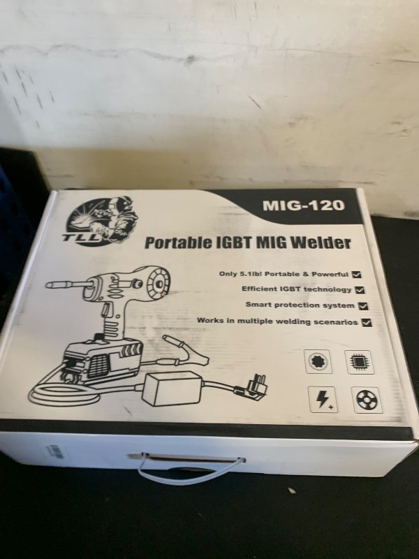 Photo 1 of *********READ CLERK NOTES**********
TLL Portable MIG Welder Handheld 120A 110V, Hand Held Welder Gun, Gasless Flux Core Welding Machine, Handheld IGBT Inverter for DIY, Professional Repair Use (TLL-MIG120)*********READ CLERK NOTES**********