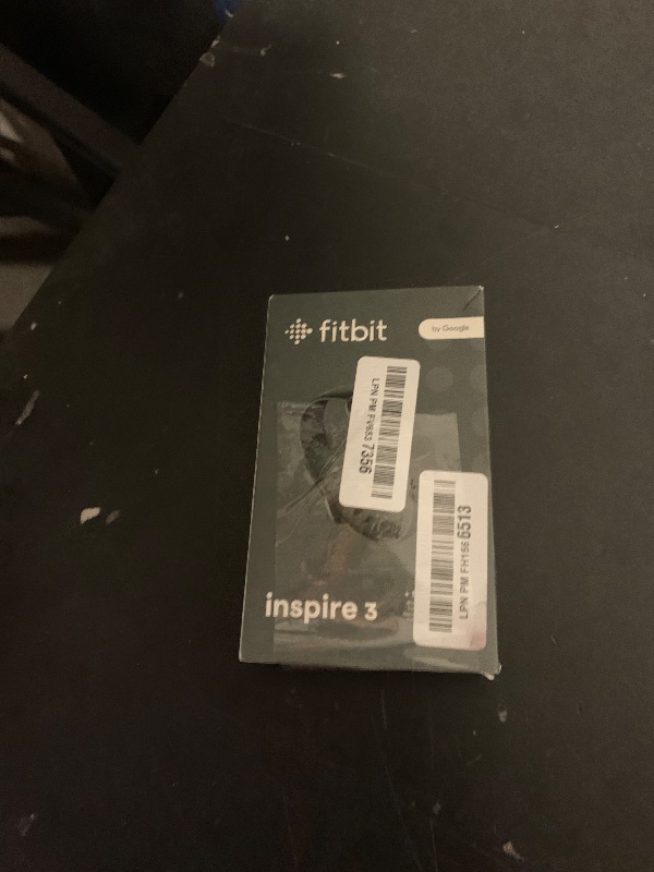 Photo 1 of Fitbit Inspire 3 Health &-Fitness-Tracker with Stress Management, Workout Intensity, Sleep Tracking, 24/7 Heart Rate and more, Midnight Zen/Black One Size (S & L Bands Included)