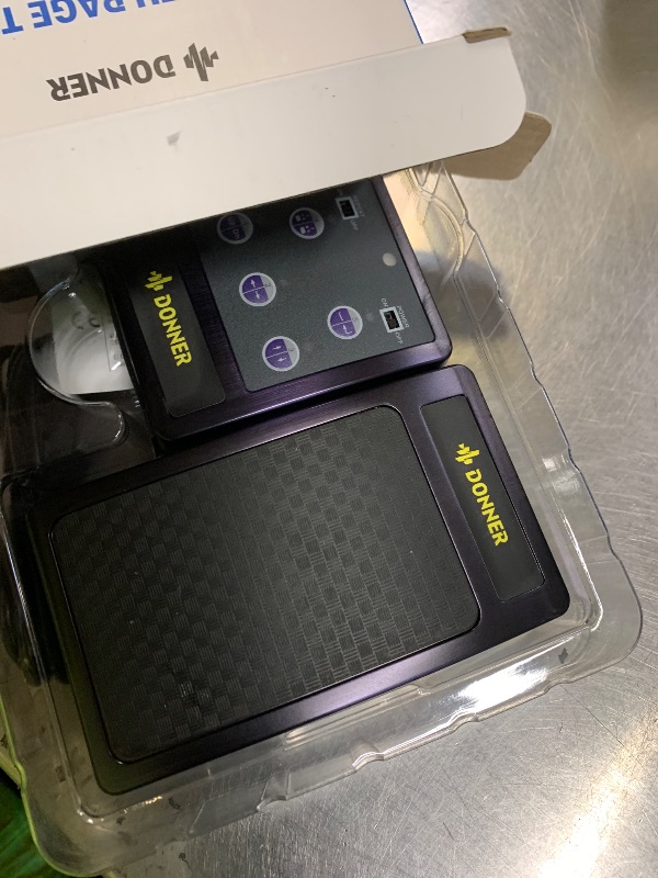 Photo 1 of Donner Wireless Bluetooth Page Turner Pedal for iPad Tablets Phone Foot Pedal Rechargeable,Black