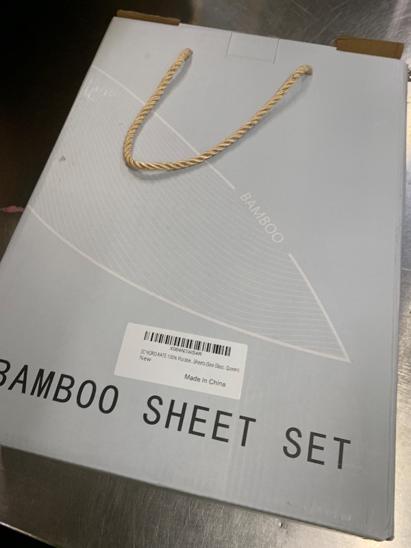 Photo 1 of SONORO KATE 100% Viscose Derived from Bamboo_, Extra Deep Pocket up to 18"-24",Ultra Soft & Cooling Sheets for Hot Sleepers, Hotel Luxury Silky Bed Sheets (Sea Glass,Queen)