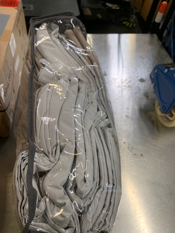 Photo 1 of Pinch Pleated Drapes Linen Room Darkening Curtains 96 Inches Long for Bedroom, Taupe Black Out Floor to Ceiling Sound Dampening Double Layer Living Room Viral Windows Burg 2 Panels Set Burlywood Birch