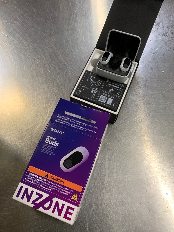 Photo 1 of Sony Inzone s Wireless Gaming Earbuds, Perfect for PlayStation® 5, for PC/PS5/Switch/Mobile, 48Hr Battery with Case, Noise Canceling, 360 Spatial Sound, 2.4GHz USB-C Dongle, WF-G700N White