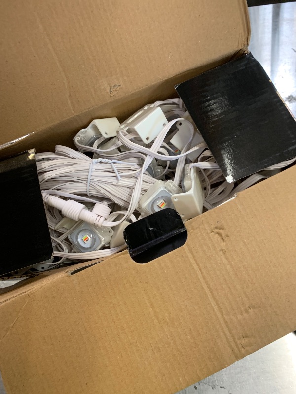 Photo 1 of FNY Permanent Outdoor Lights 150ft Smart RGB with 90 LED, IP67 Waterproof for Outdoor Decor, App/Remote Control Eaves Lights Compatible with Alexa, Google Assistant, DIY Scene Modes for Christmas