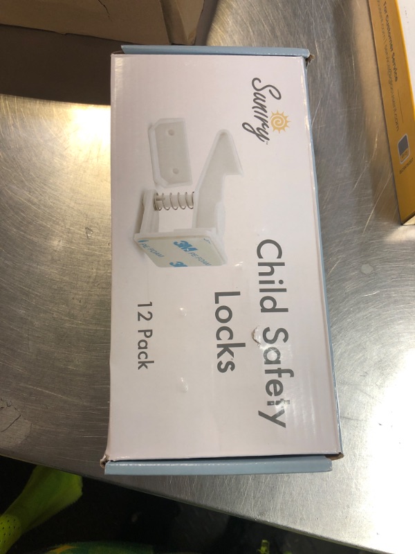 Photo 1 of 12 Pack Cabinet Locks Child Safety | Baby Safety Cabinet Locks NO Drilling 3M Adhesive Baby Proof Drawer Lock Child proofing cabinets latches for Kids Latch for Drawers & Door Child Safety Locks