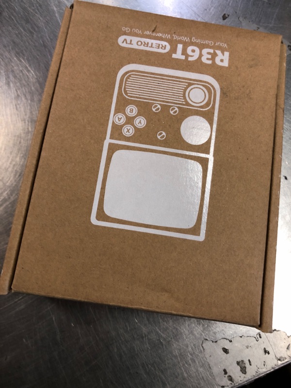 Photo 1 of R36T Retro Game Console, Handheld Game Console with 3.5in IPS HD Screen, Video Game Consoles Supports WiFi Networked Fighting and OTG, 3500mAh Battery, 64GB TF Card, Glacier Blue