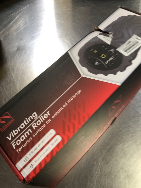 Photo 1 of FITINDEX Vibrating Foam Roller for Back Pain, FSA&HSA Eligible, 5-Speed Muscle Massage, Exercise, Muscles Deep Tissue, Physical Therapy, Pilates, Yoga, Neck, Leg, Rechargeable, Travel Portable Gray