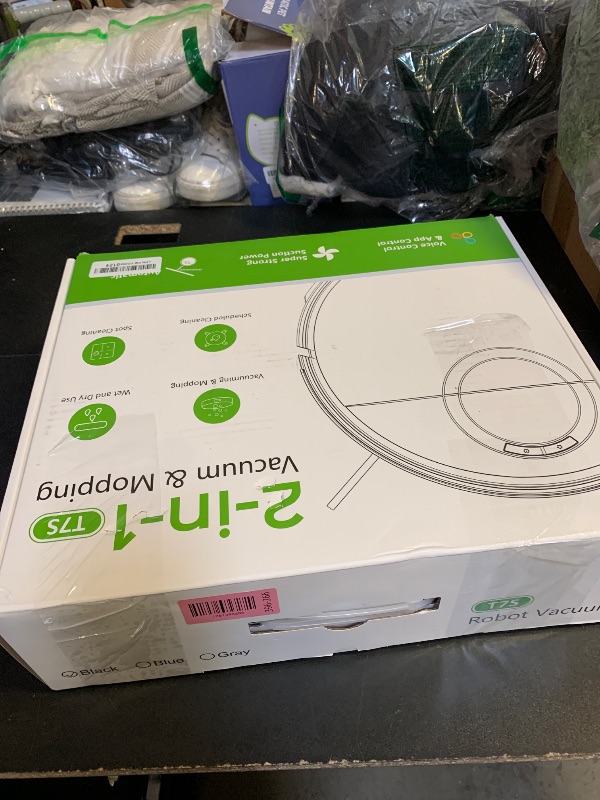 Photo 1 of UMMUND Robot Vacuum and Mop Combo, 2 in 1 Mop Cleaner Vacuum Robot with Schedule, Wi-Fi/App/Remote, Strong Suction, Self-Charging, Slim, Ideal for Hard Floor, Pet Hair, Low-Pile Carpet