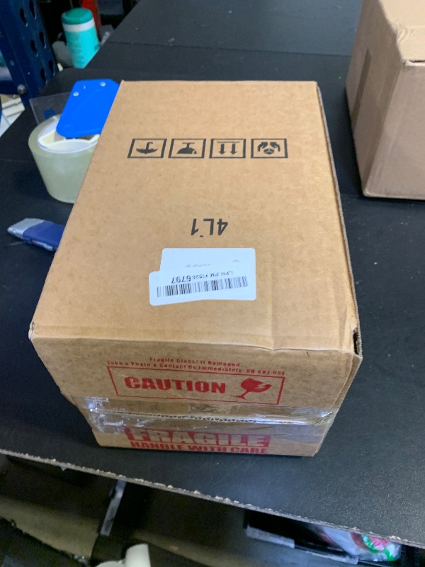 Photo 1 of 1 Gallon Glass Beverage Dispenser with Lid, Stainless Steel Spigot, Glass Drink Dispensers for Parties, Lemonade Dispenser With Ice Cylinder for Weddings, Party,Sun Tea Jar, Water Juice Dispensers