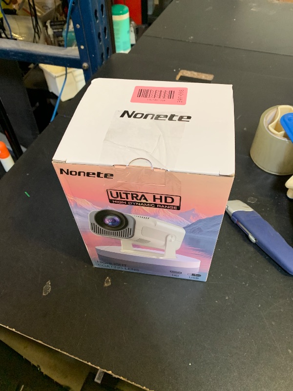 Photo 1 of [Projector 2026 Upgraded] Mini Projector Support 4K 1080P Auto Keystone 270°Rotatable with WiFi 6 and Bluetooth 5.2 Projector Portable Compatibile with HDMI/TV Stick/Memory Stick/Laptop,White