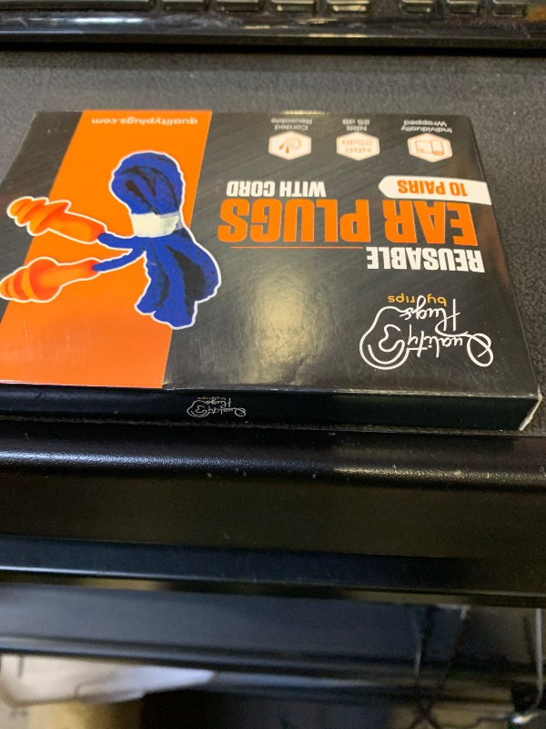 Photo 1 of 10 Pair Corded Reusable Ear Plugs for Shooting Range Ear Protection for Gun Range - Hunting Ear Plugs for Construction Firearm Ear Protection Shooting Gun Hearing Protection Earplugs Corded