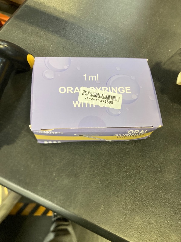 Photo 1 of 50 Pcs 1ml Syringes with Caps Oral Dispenser Individually Sterile Warpped for Medicine Dropper, Colostrum Collect Feeding Pets, Liquid sealed 