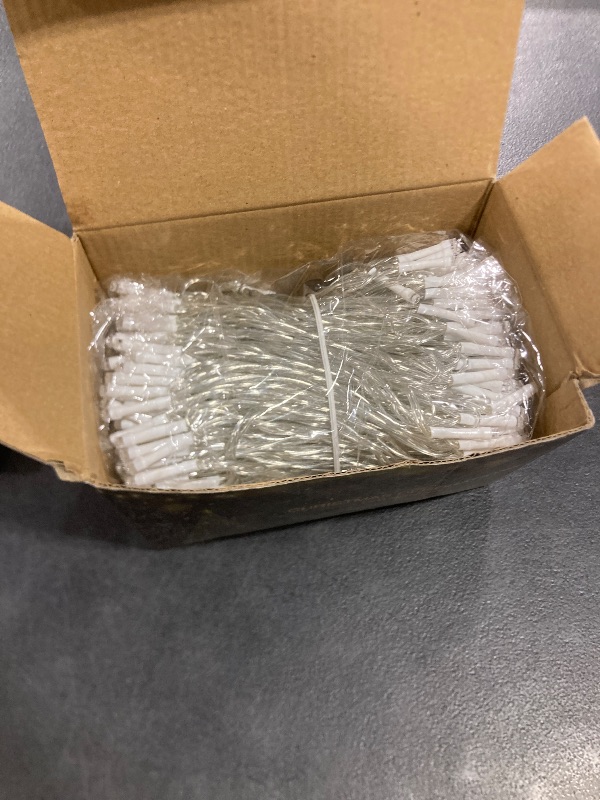 Photo 1 of 200 FT 500 LED Christmas Lights Outdoor Fairy Lights Plug In Extra Long String Lights Clear Wire Waterproof 8 Modes Timer for Outside House Tree Garden Yard Wedding Party Decorations-Blue & Green