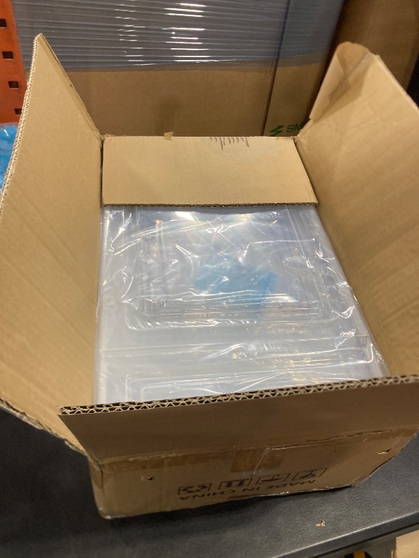 Photo 1 of 7 code Large Clear Shoe Boxes Organizer?Thicker Material? Stronger Shoe Box with Magnetic Door, Stackable Shoe Storage Box for Closet, Foldable Space-Saving Storage Bins Shoe Cabinet, White 9 Pack