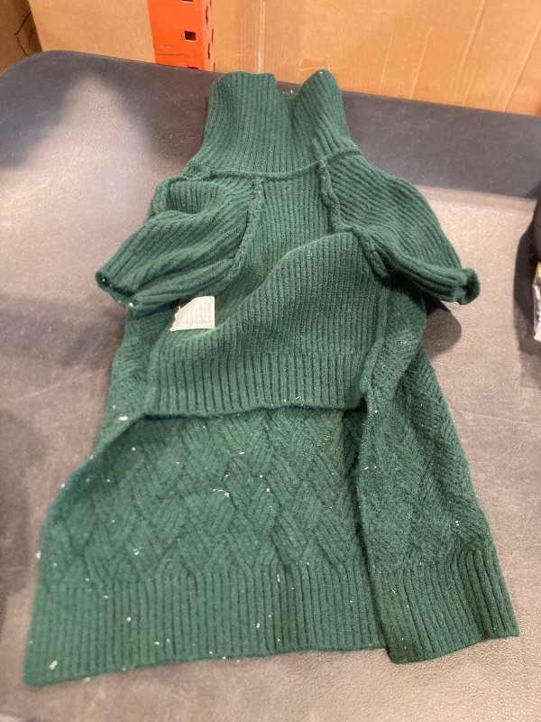 Photo 1 of 2xl green dog sweater 